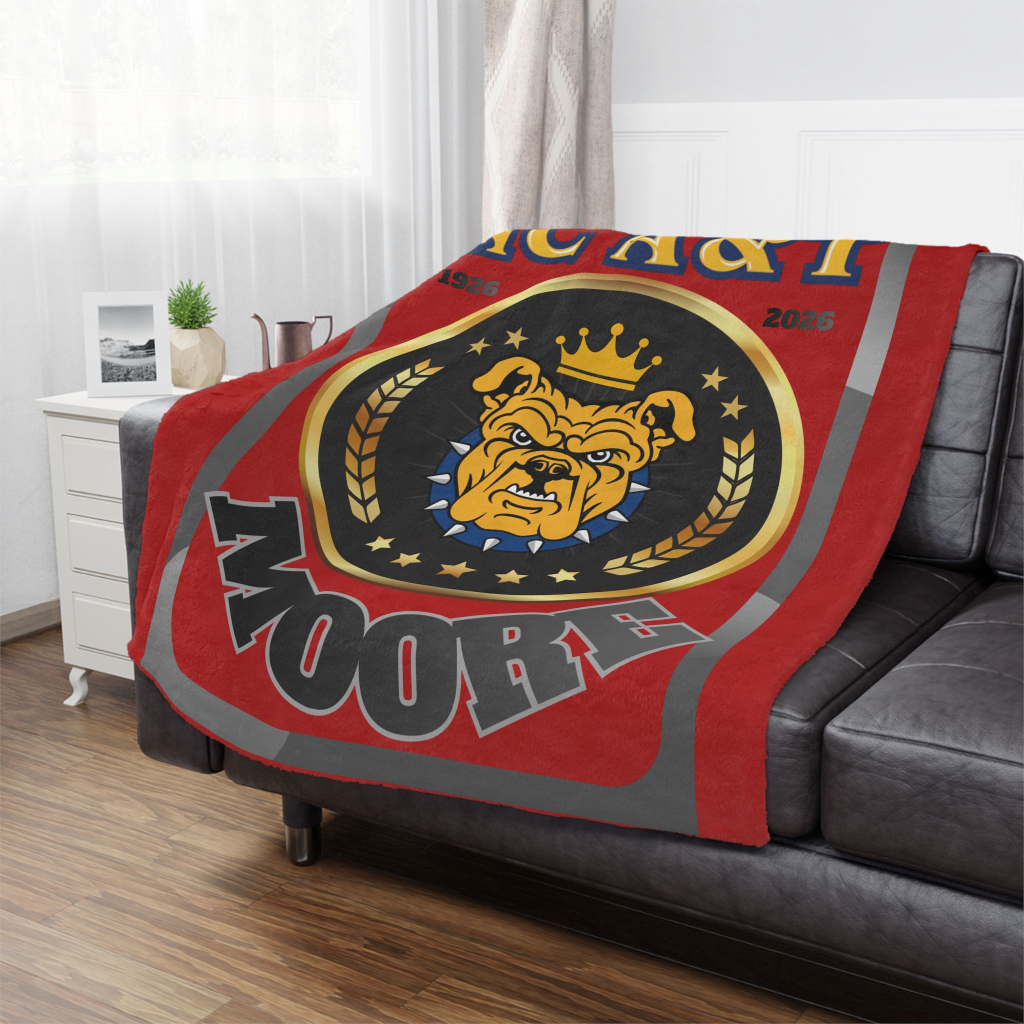Luxe Centennial Blanket in RED