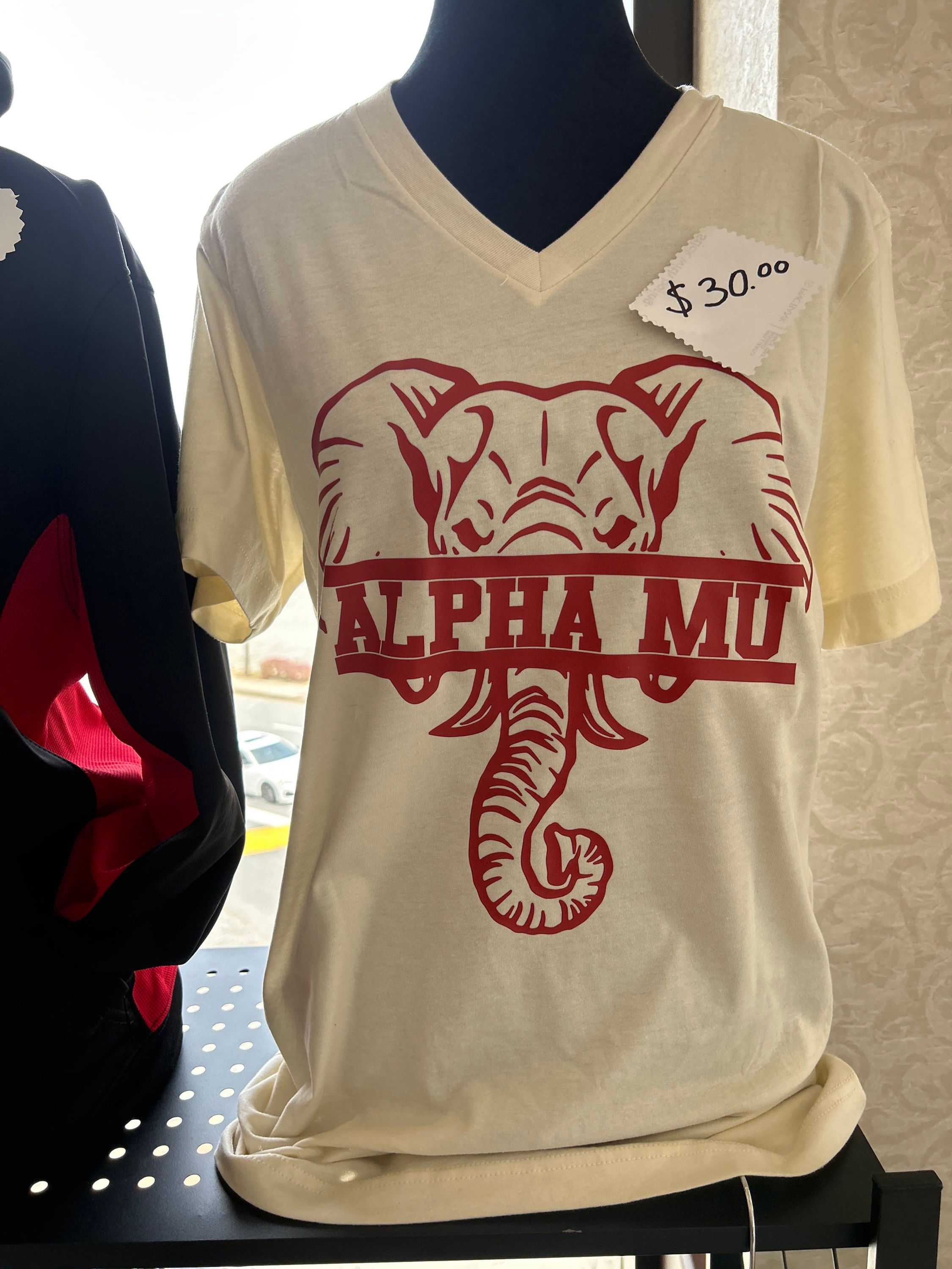 Alpha Mu elephant tee