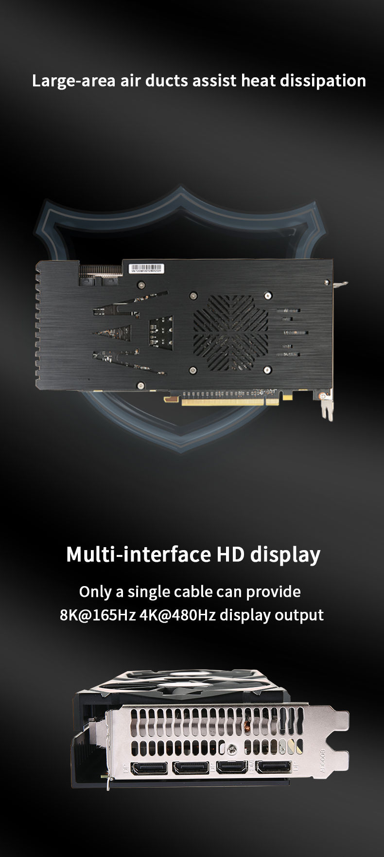 Thumbnail: Veineda RX 5700XT 8GB Graphics Card GPU GDDR6 256Bit 8pin+6pin  7nm DP*3 HDMI*1 