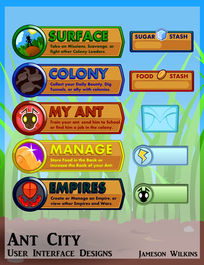 Ant City Button Designs