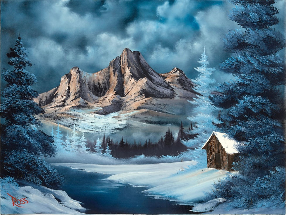 Bob Ross-Inspired Acrylic Painting Course, Part 1
