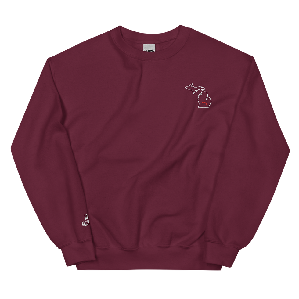 Thumbnail: Small Town Crewneck | Gildan | Embroidered