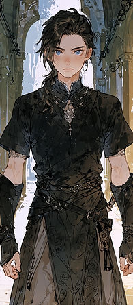 Concept art of Kexus Maliqain - Guard of the Fallen Island ©KevinPratte2025 