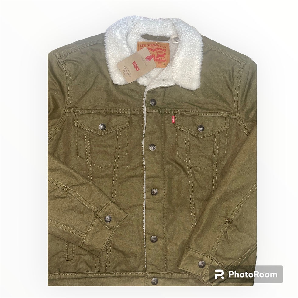 Miniatura: Levi’s Sherpa Trucker Jacket-Dark Olive 