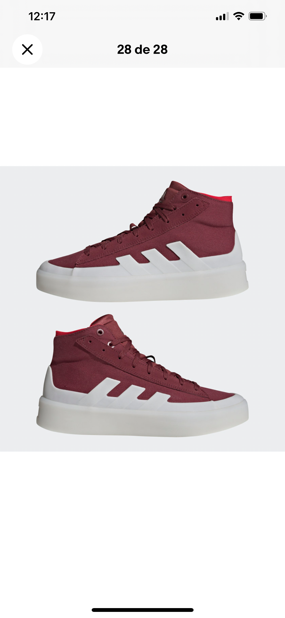 Miniatura: Adidas ZNSORED HI Shadow Red/White