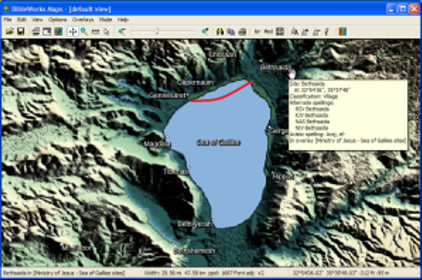 The disciples went from Bethsadia to Gennesaret, which is less than 10 miles in a direct line.
