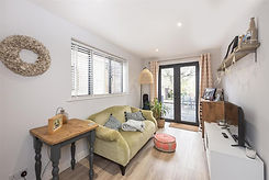 renovated snug with anthracite patio doors
