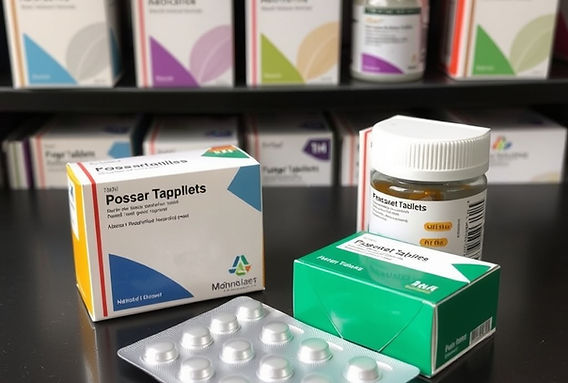 Professional photos of medicine packaging (boxes, blister packs, bottles).jpg