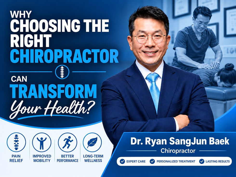 Why Choosing the Right Chiropractor Can Transform Your Health