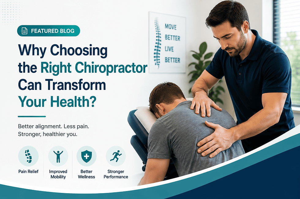 Why Choosing the Right Chiropractor Can Transform Your Health?