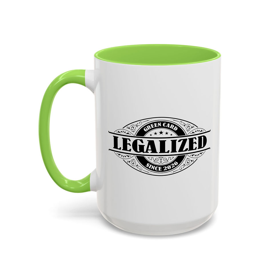 Thumbnail: Legalized 2026 Green Card Mug White/Mint