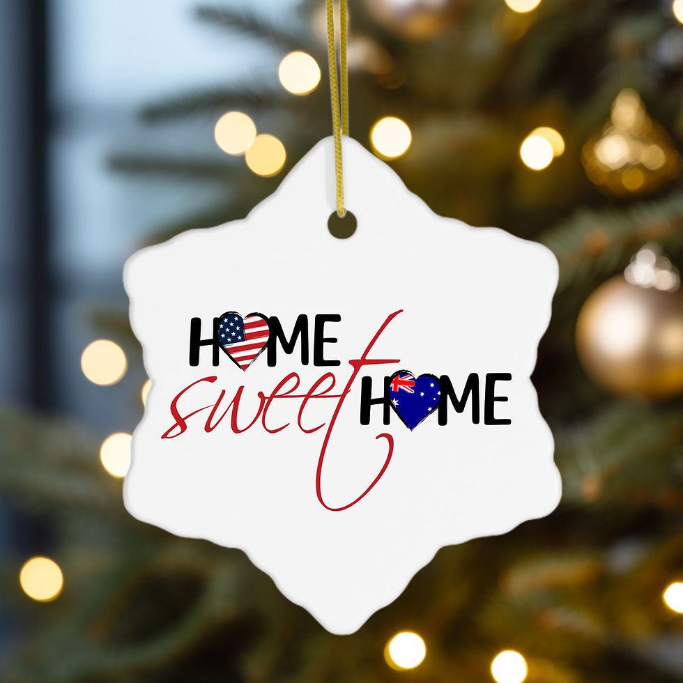 Thumbnail: Home Sweet Home Ornament (Snowflake, Round, Heart)