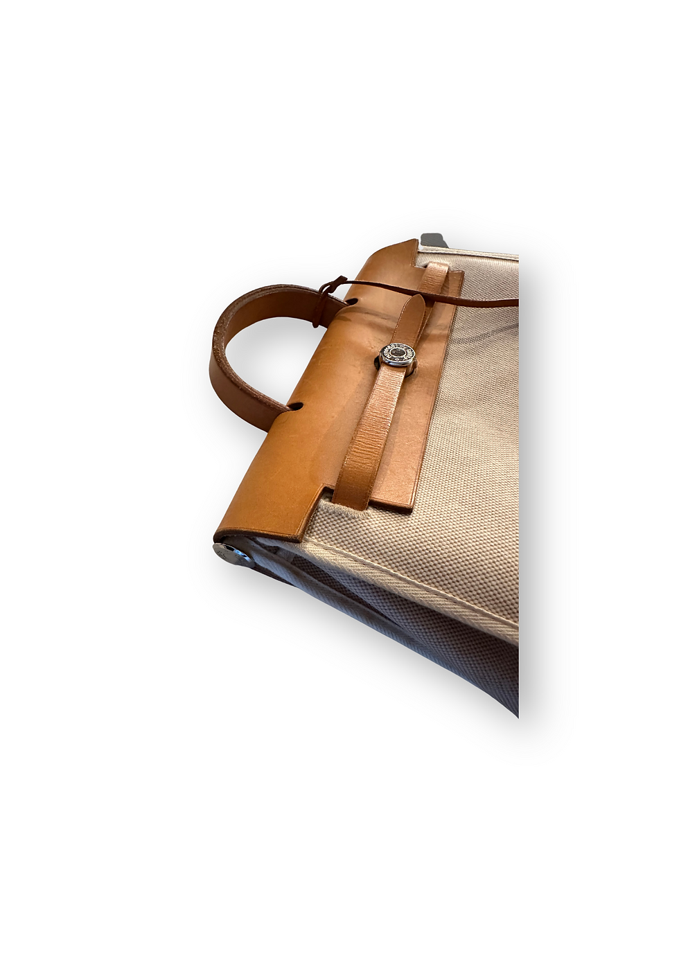 Miniatura: Hermès Herbag 31 Beige/Tan Coated Canvas