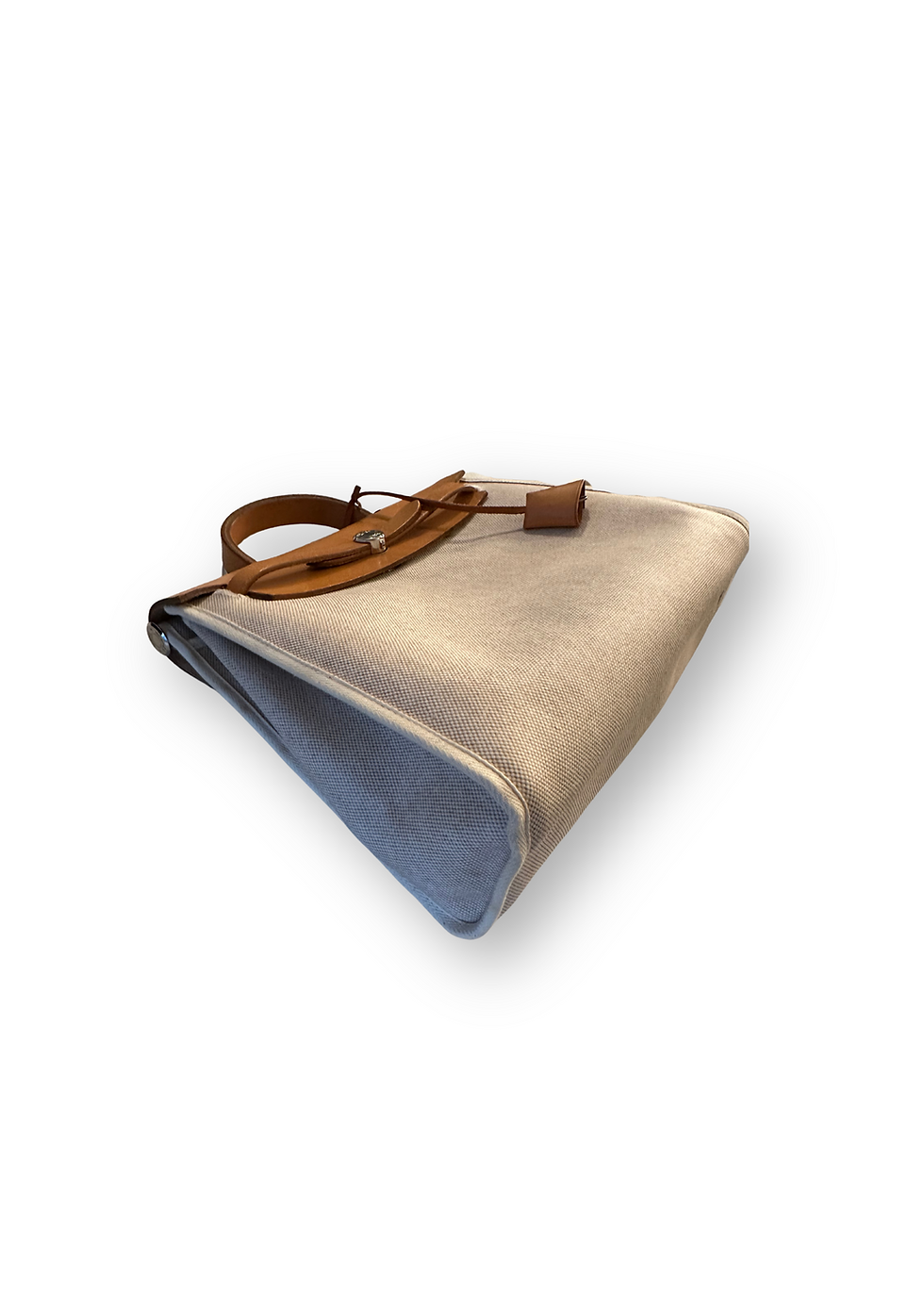 Miniatura: Hermès Herbag 31 Beige/Tan Coated Canvas