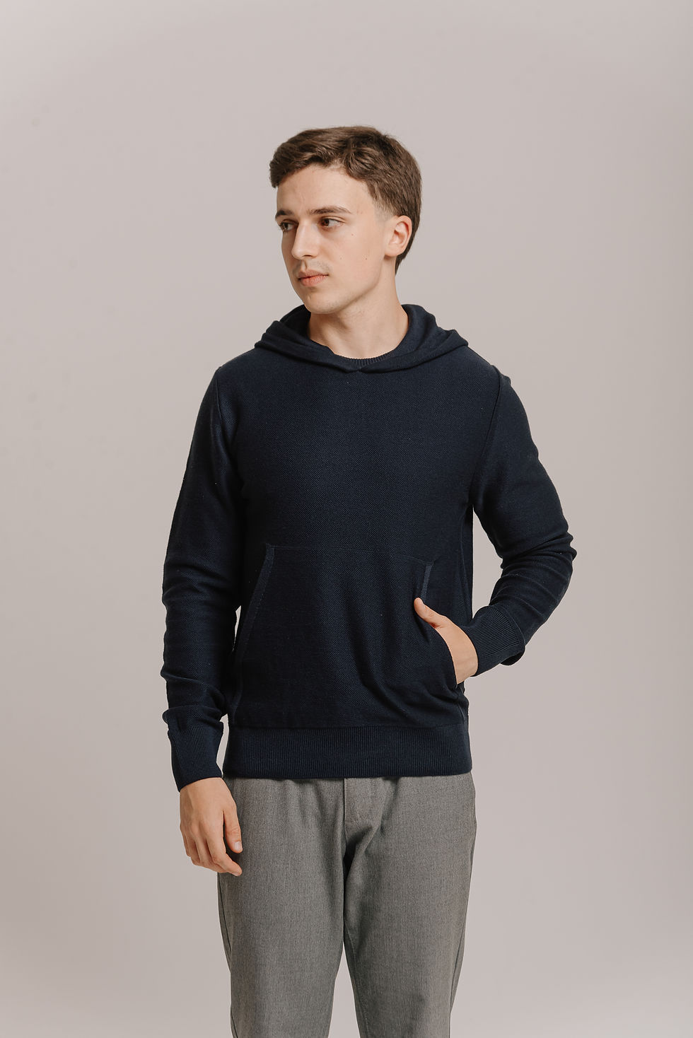 Miniatura: Hoodie de tricô