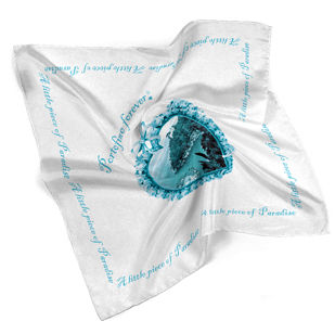 Thumbnail: "4ever" Silk Scarf 90 | Portofino forever®