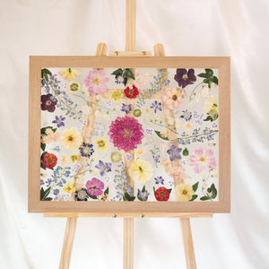 Grand Double Glass Frame with Museum Glass & Natural Oak Frame