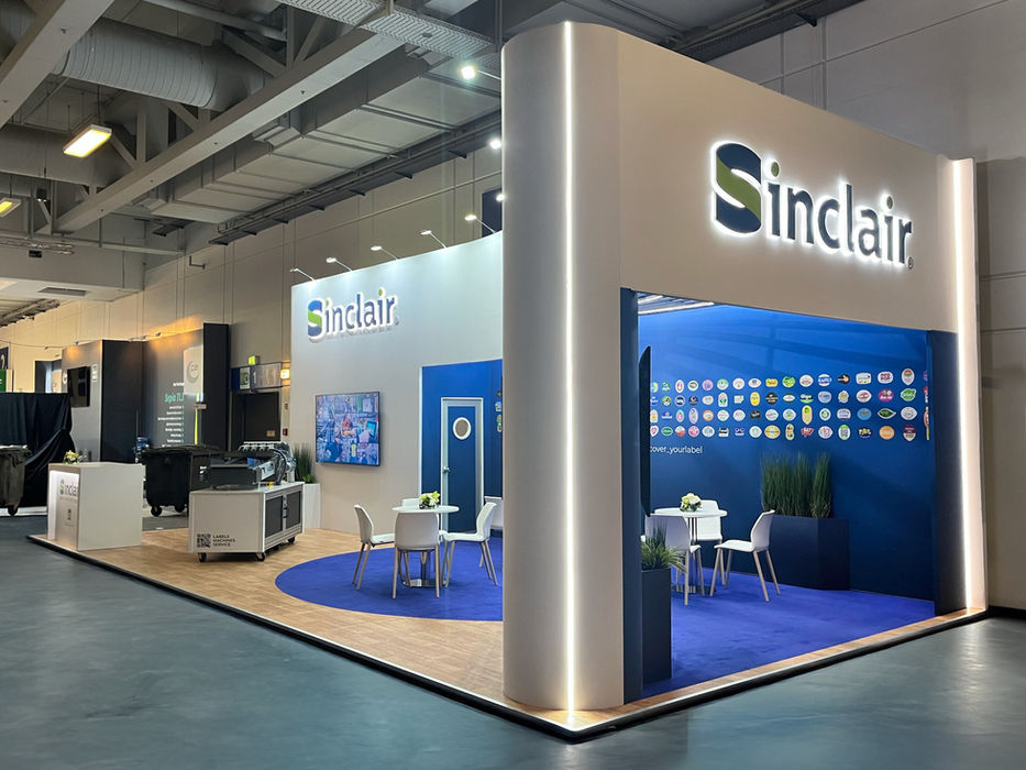 An exhibition stand for Sinclair International at Fruit Logistica 2025 in Berlin