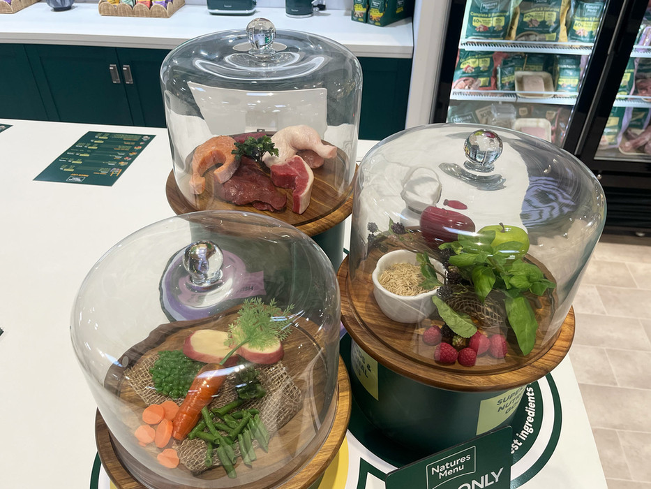 An exhibition stand for Natures Menu at Crufts 2025