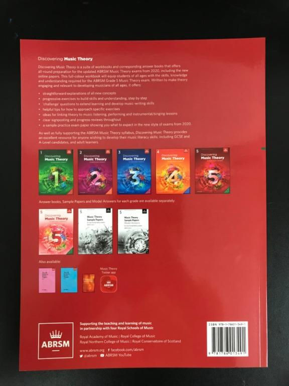 縮圖：ABRSM Discovering Music Grade 1 - 5 (2020) 樂理書 (全套) (包郵)