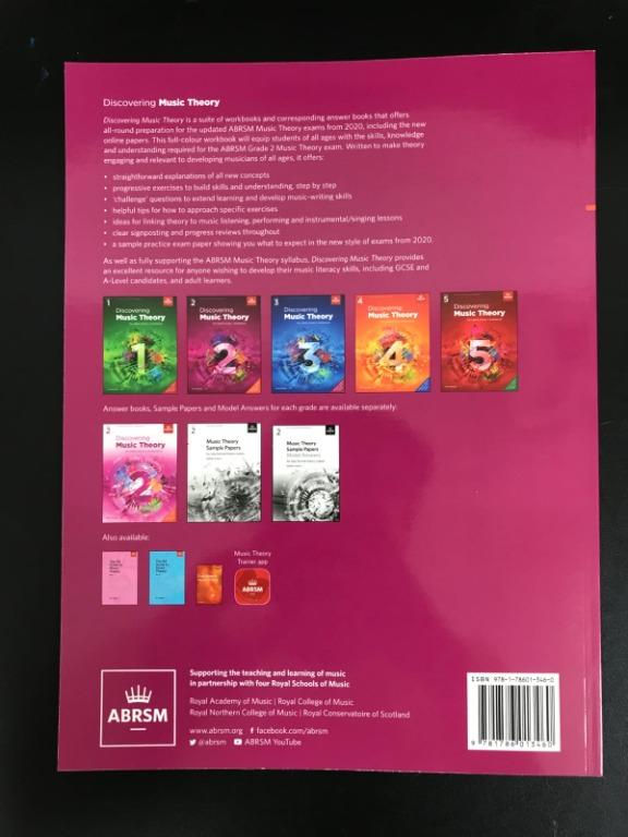 縮圖：ABRSM Discovering Music Grade 1 - 5 (2020) 樂理書 (全套) (包郵)