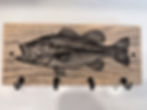 Largemouth Bass Fish Wall-Mounted Key Hanger Organizer
