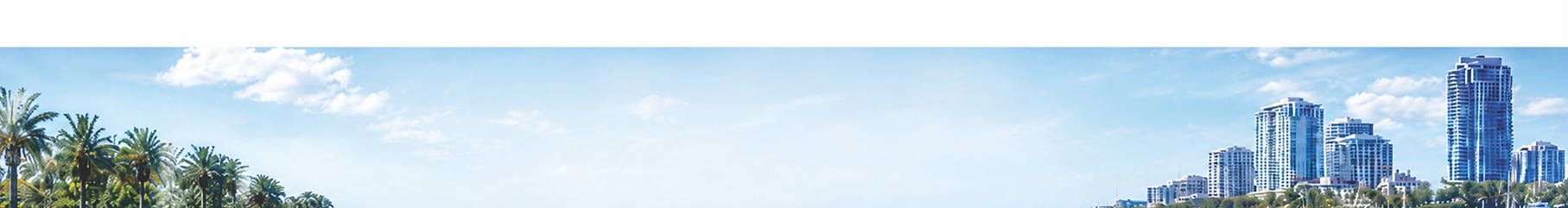 City skyline banner for personalized gifts website