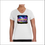 Thumbnail: White V-neck t-shirt with 'you are what you become your reality' text.
