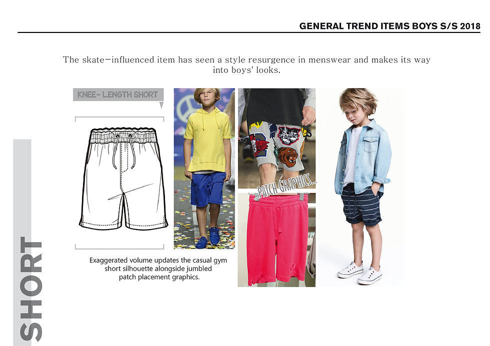 KEY ITEMS GIRLS AND BOYS SS18-11