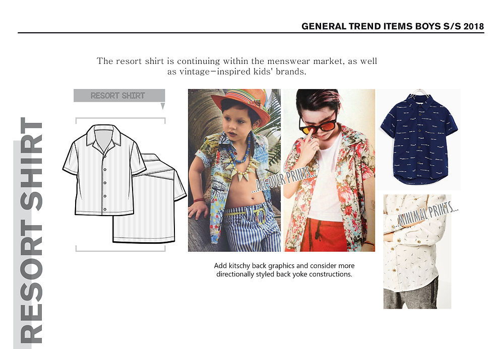 KEY ITEMS GIRLS AND BOYS SS18-07