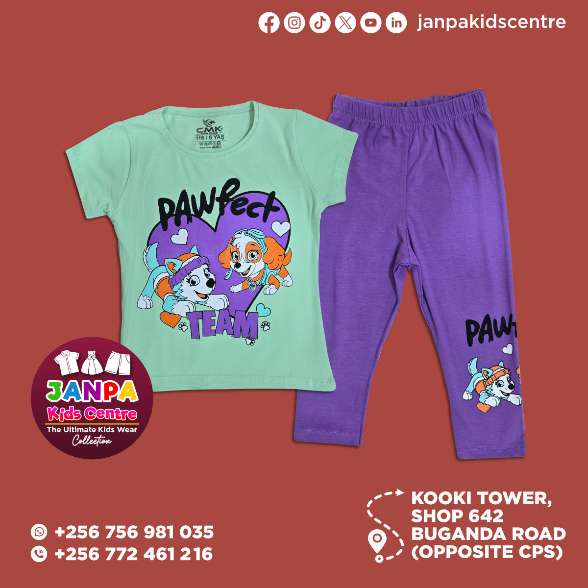 Girls' 2 Piece - T Shirt and Pants