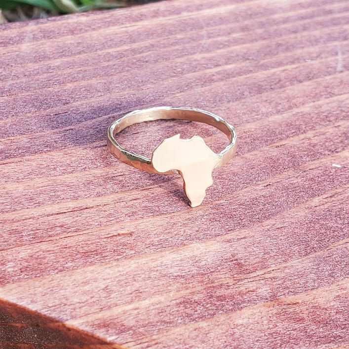 Brass Africa Stacking Ring