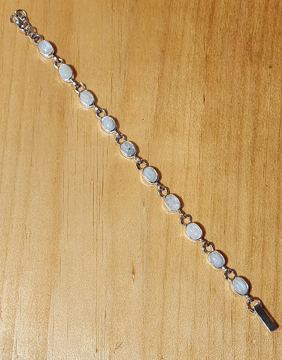 Thumbnail: Rainbow moonstone bracelet