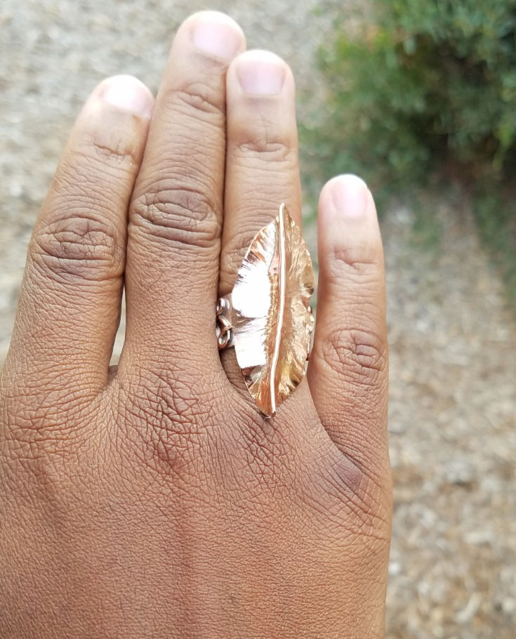 Thumbnail: Copper Leaf Ring