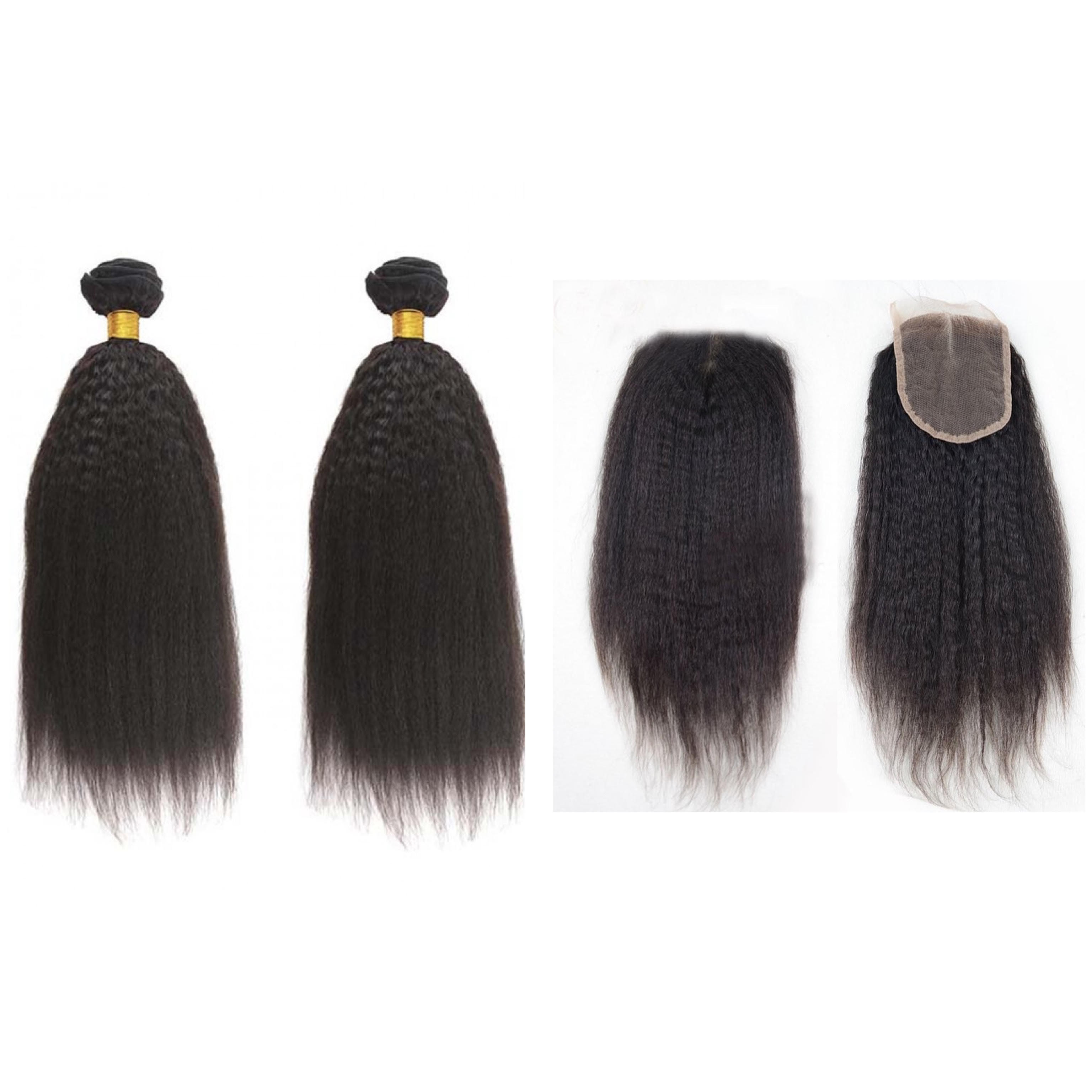 Virgin Kinky Straight - 2 Bundle Deal + Closure