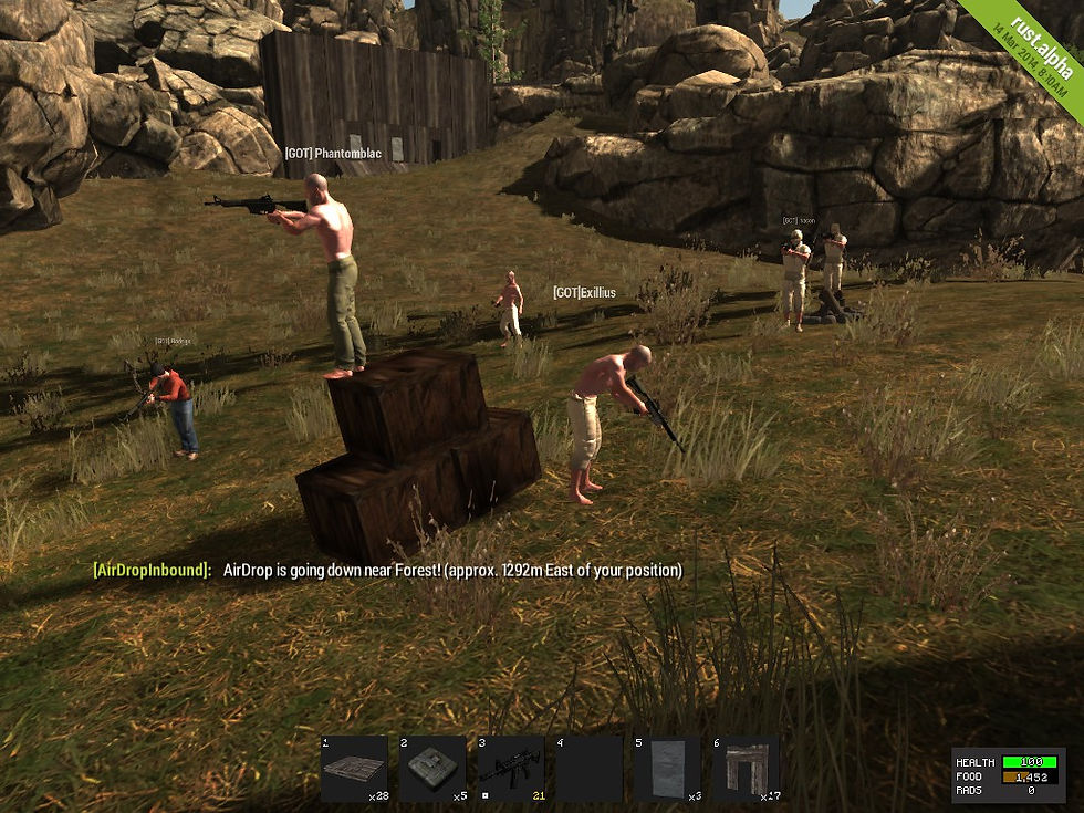 GOT no RUST- Se arrumando pro treino