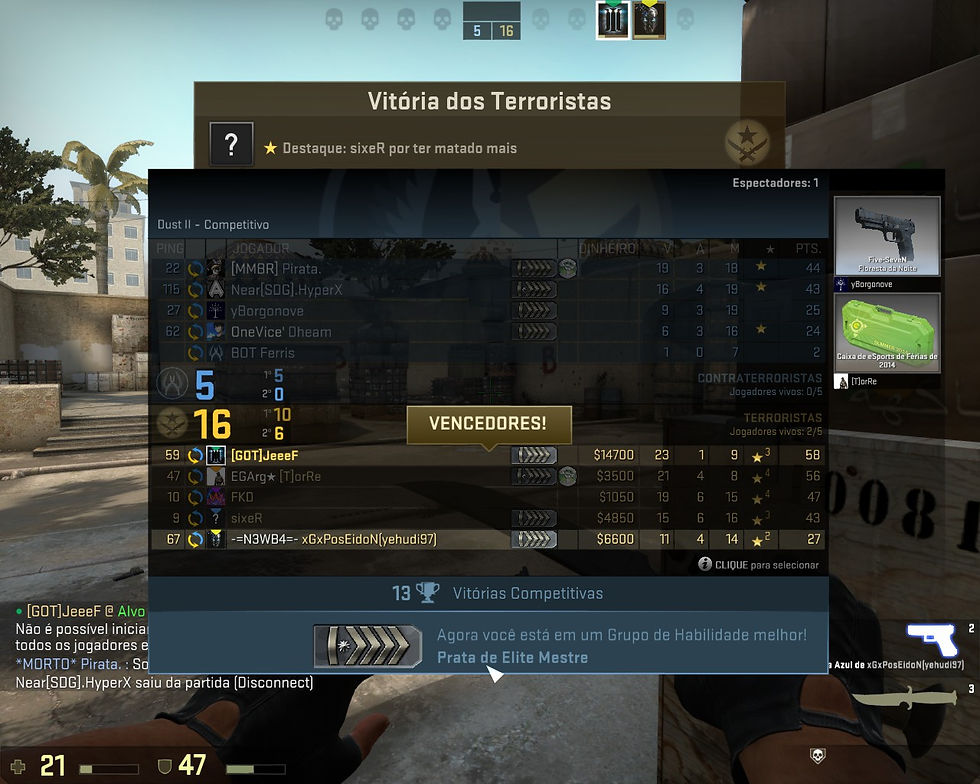 Membro do GOT no CS:GO
