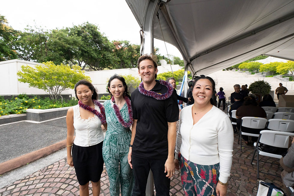 Youth Speakers (L to R) Aletheia Uchida, Melanie Yamaguchi, Michael Akira Austin, and Teal Takayama.