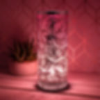 Touch Sensitive Aroma Lamp with Pink Leaf Design