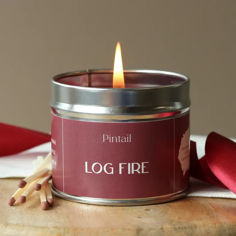 Log Fire Classic Tin