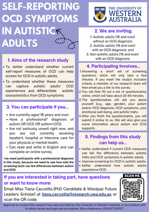 Self-Reporting Obsessive-Compulsive Symptoms in Autistic Adults