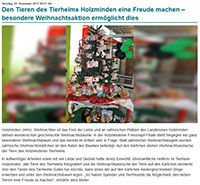 Weihnachtsbaum Fressnapf Holzminden-News.de