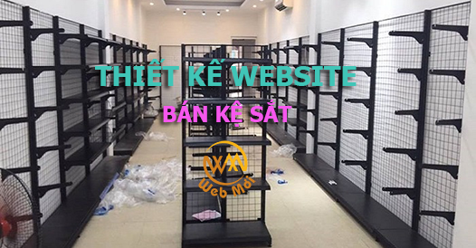 Thiết kế website bán kệ sắt