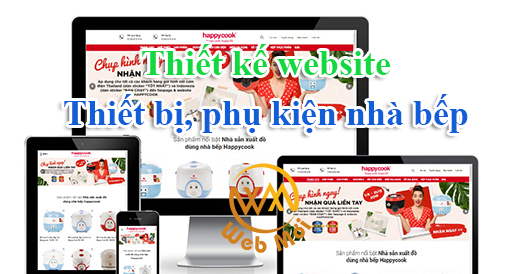 Thiết kế website Thiết bị, phụ kiện nhà bếp