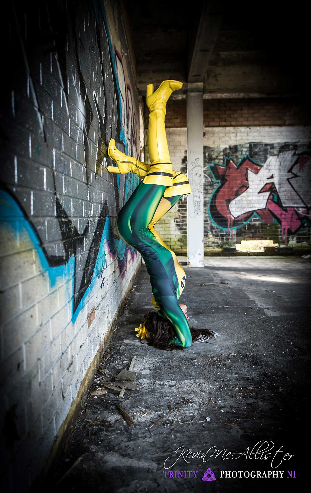 upside down against a wall rogue