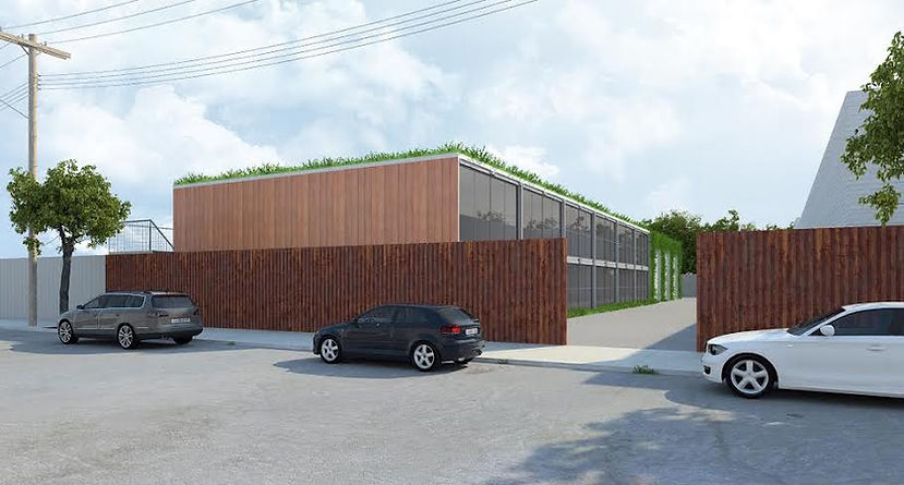 Bushwick Brooklyn NYC conceptual container rendering 