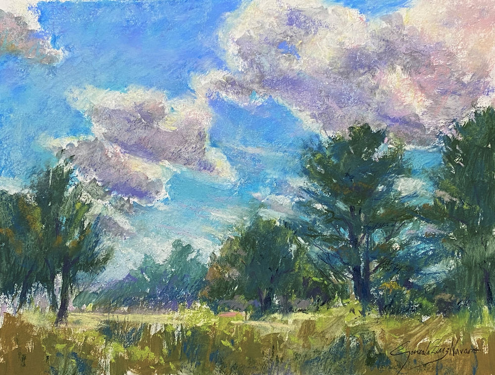 "In the Clouds" Pastel Painting Demo