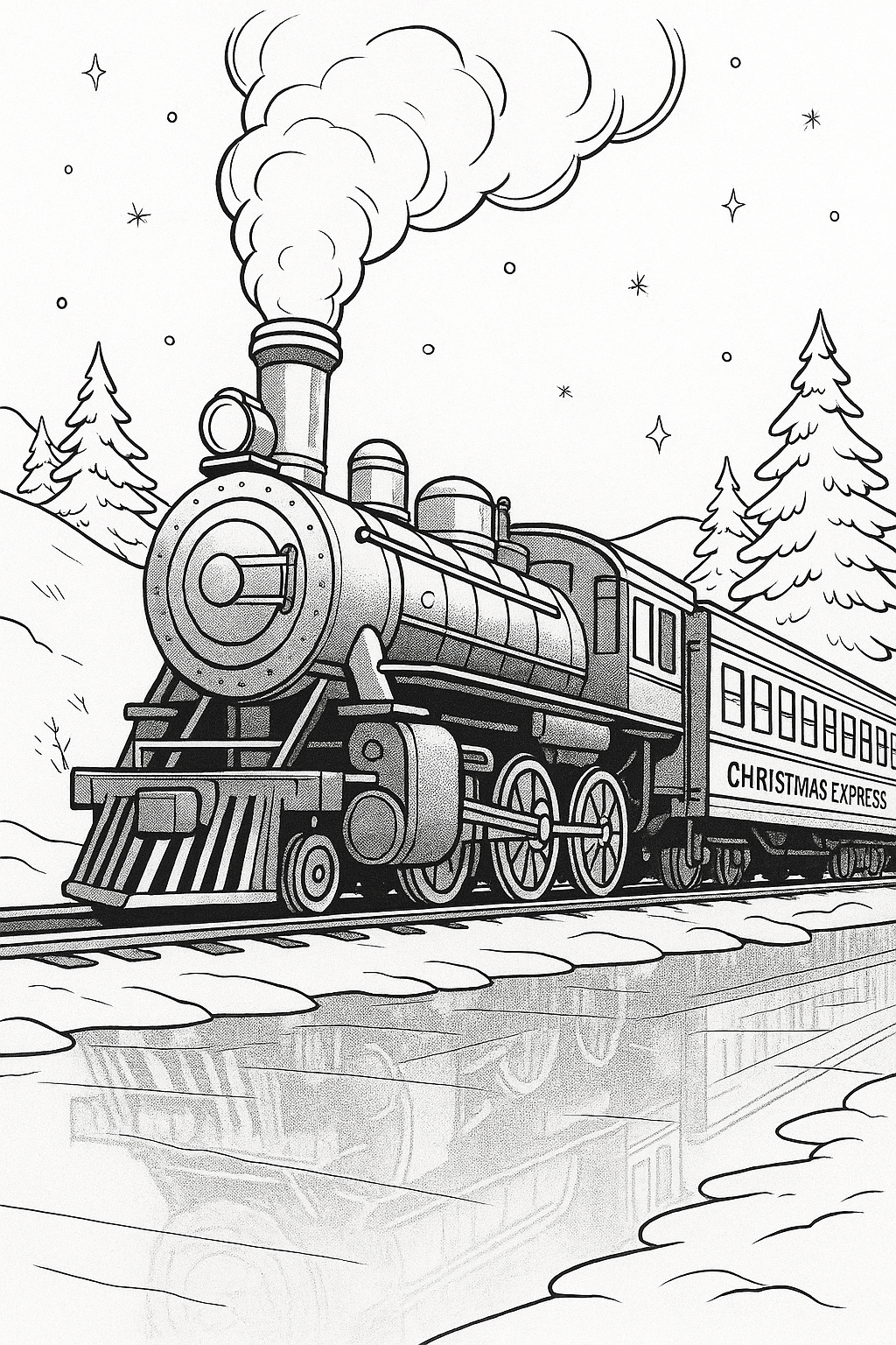 ChristmasExpress Digital Colouring Book