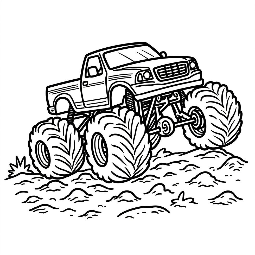 Thumbnail: Monster Trucks Digital Colouring Book