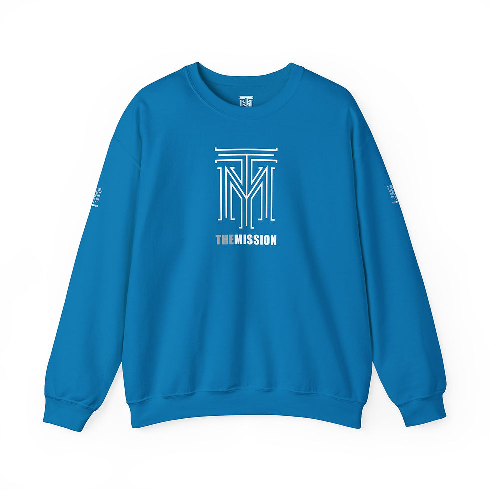 Thumbnail: THE MISSION White & Grey Logo Sweatshirt mssswg